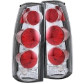 Picture of ANZO 1999-2000 Cadillac Escalade Taillights Chrome 3D Style