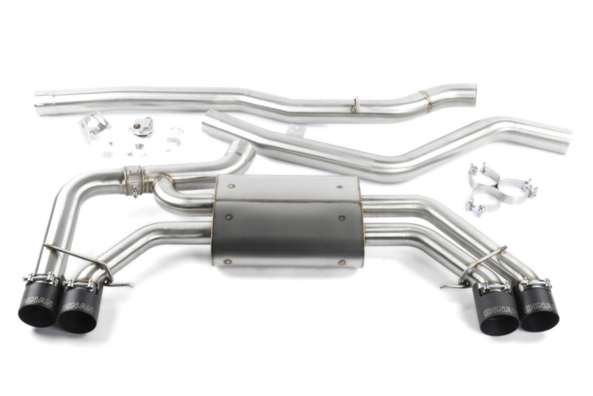Picture of Dinan 18-25 BMW X3 M40i/X4 M40i (G01/G02) Valved Catback Exhaust System - Black Tips