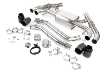 Picture of Dinan 23-26 BMW M240i/M240i xDrive (G42) Valved Axleback Exhaust System - Black Tips