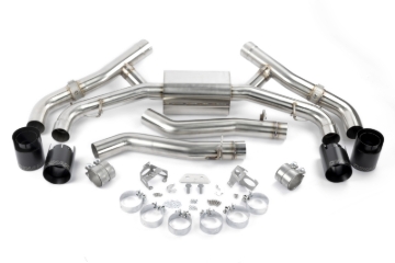 Picture of Dinan 20-26 BMW X5 M/X6 M (F95/F96) Valved Axleback Exhaust System - Black Tips