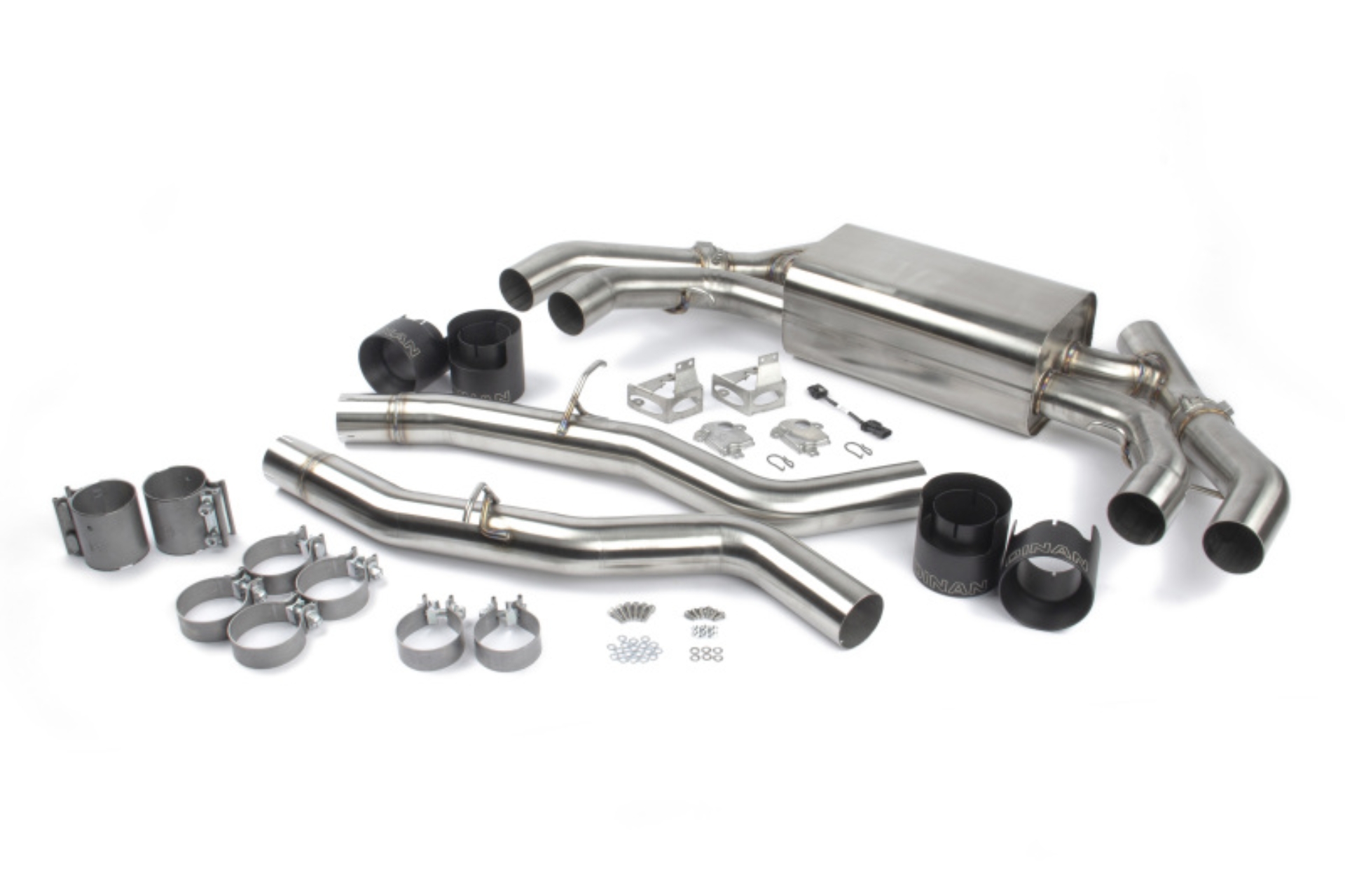 Picture of Dinan 20-25 BMW X3 M/X4 M (F97/F98) Free Flow Axleback Exhaust System - Black Tips