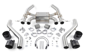Picture of Dinan 23-26 BMW M2 (G87) Valved Axleback Exhaust System - Black Tips