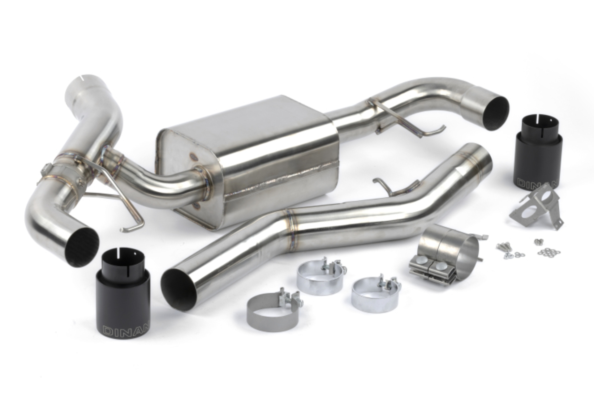 Picture of Dinan 19-26 BMW 330i (G20)/21-26 BMW 430i (G22) Valved Axleback Exhaust System - Black Tips
