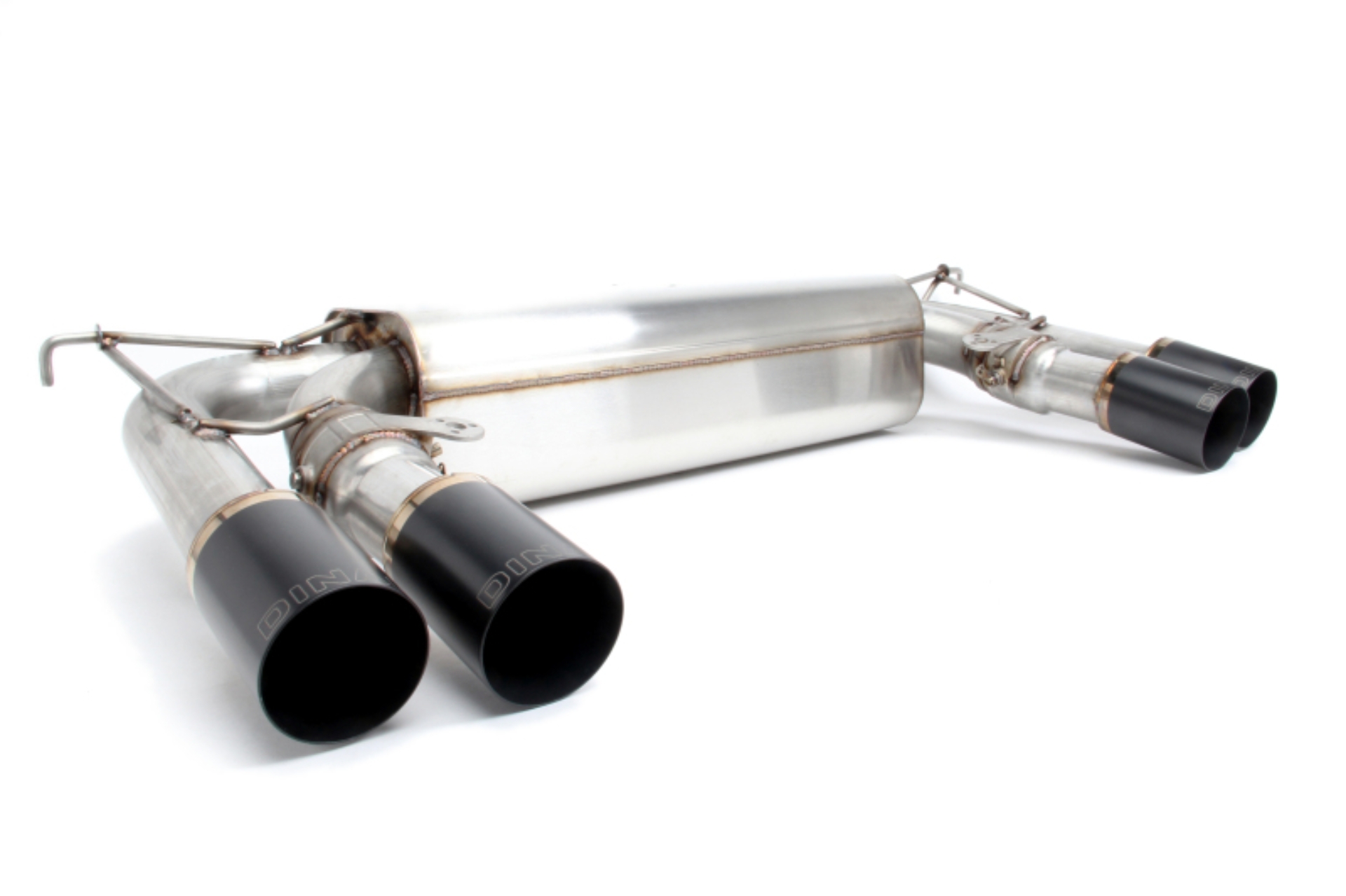 Picture of Dinan 15-19 BMW X5 M/X6 M (F85/F86) Free Flow Axleback Exhaust System - Black Tips