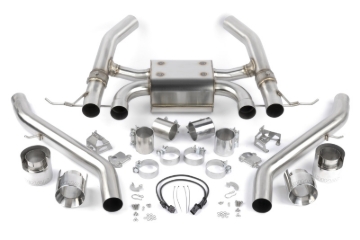 Picture of Dinan 21-27 BMW M3/M4 (G80/G82/G83) Valved Axleback Exhaust System - Polished Tips