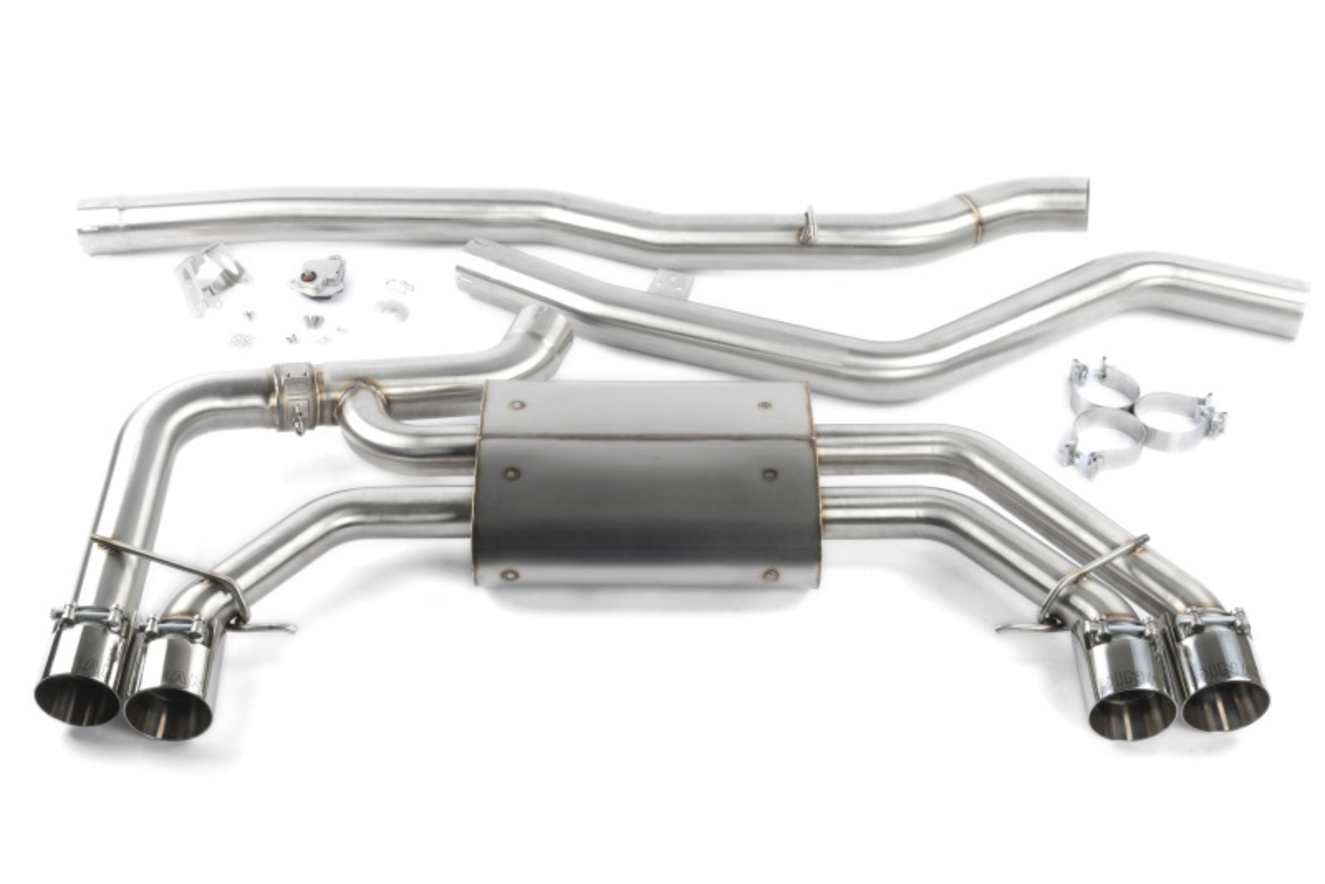 Picture of Dinan 18-25 BMW X3 M40i/X4 M40i (G01/G02) Valved Catback Exhaust System - Polished Tips
