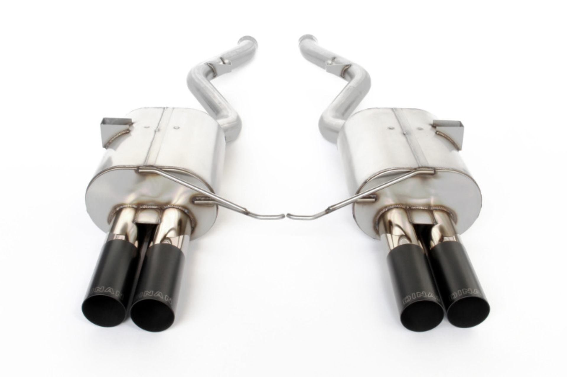 Picture of Dinan 08-13 BMW M3 (E92/E93) Free Flow Axleback Exhaust System - Black Tips