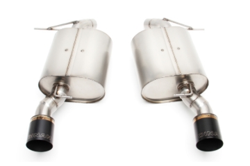 Picture of Dinan 07-11 BMW 335i/335xi (E90) Free Flow Axleback Exhaust System - Black Tips