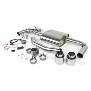Picture of Dinan 17-24 Mini Cooper Clubman/Countryman S (F54/F60) Valved Axleback Exhaust - Polished Tips