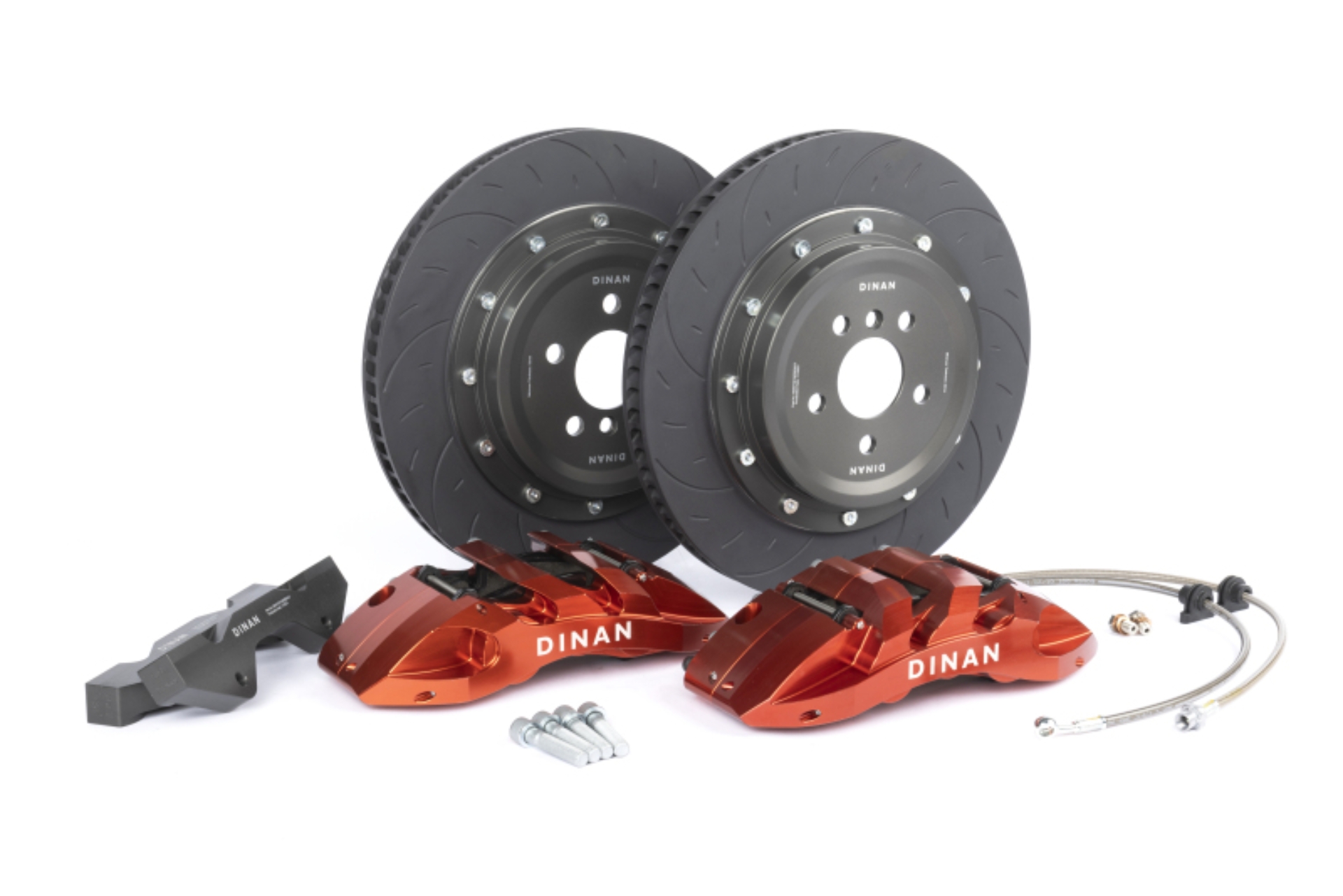 Picture of Dinan 21-26 BMW 430i Front Big Brake Kit - 395x34mm 6 Piston - Red