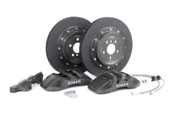 Picture of Dinan 14-16 BMW 228i Front Big Brake Kit - 395x34mm 6 Piston - Grey