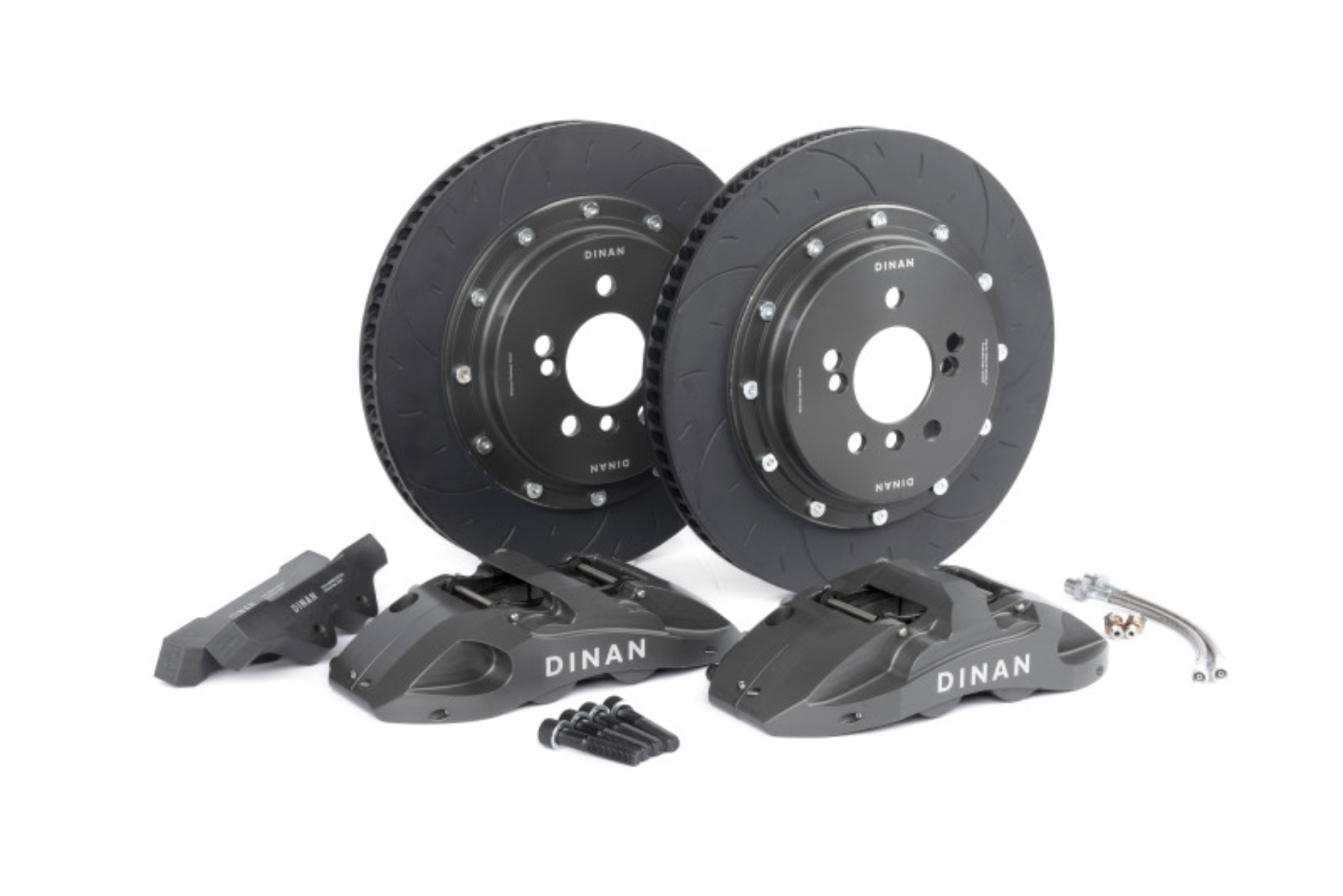 Picture of Dinan 15-18 BMW M3 Front Big Brake Kit - 370x32mm 4 Piston - Grey