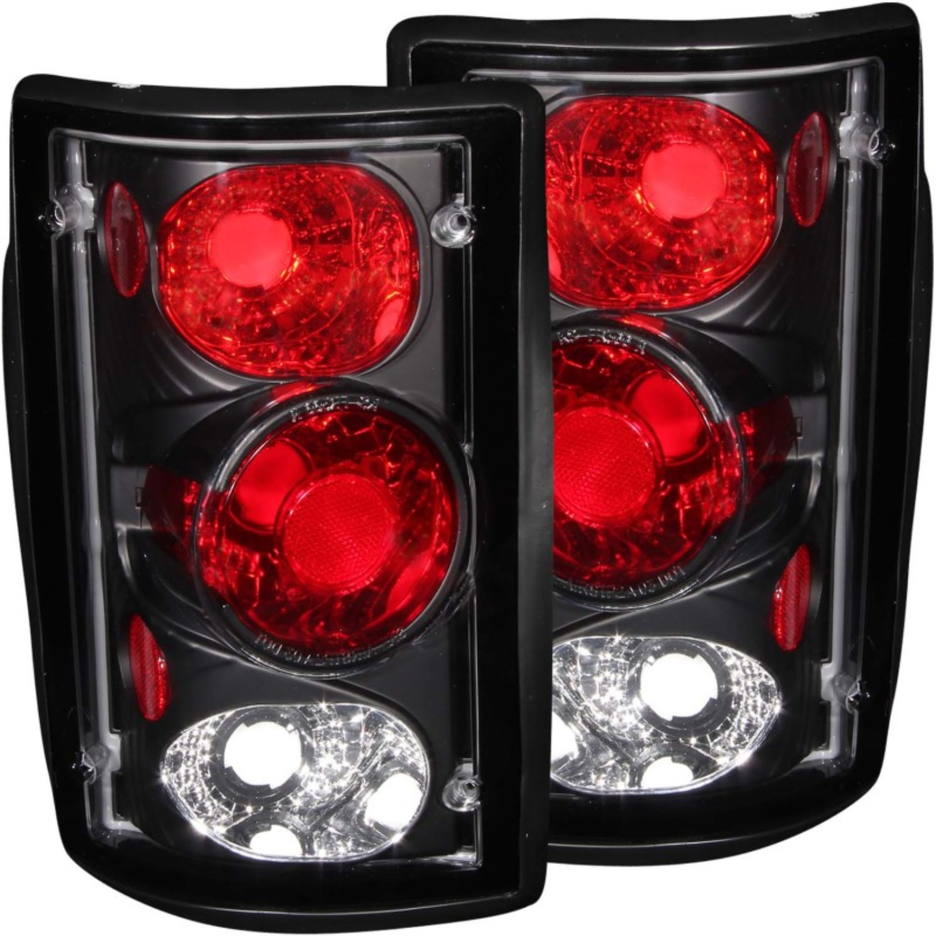 Picture of ANZO 2000-2005 Ford Excursion Taillights Black