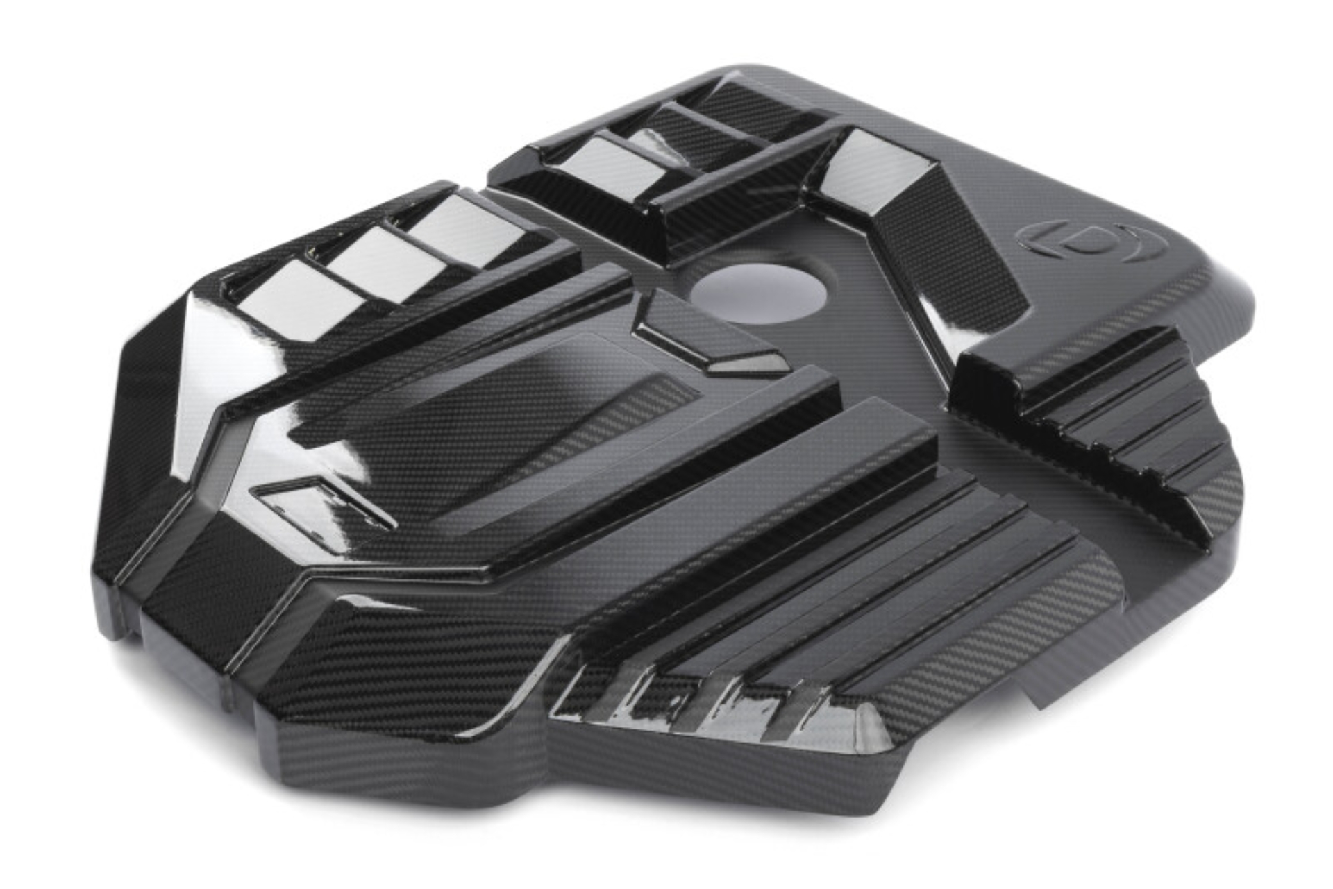 Picture of Dinan 21-27 BMW M2/M3/M4 (G80/G82/G87) Gloss Carbon Fiber Engine Cover w/Matte Accents