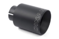Picture of Dinan Double-Walled 4in Clamp-On Exhaust Tip - Black - 4in Outlet / 2.75in Inlet
