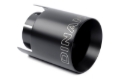 Picture of Dinan Double-Walled 4.5in Clamp-On Exhaust Tip - Black - 4.5in Outlet / 3.25in Inlet