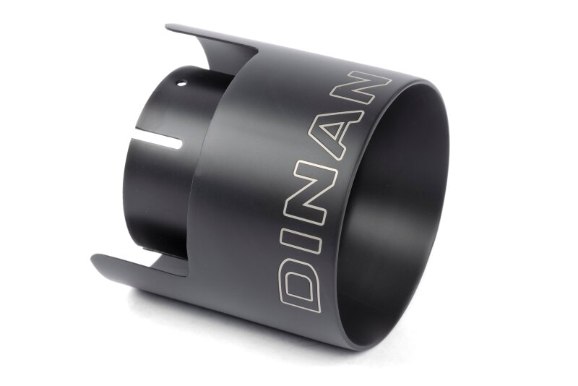 Picture of Dinan Double-Walled 4.5in Clamp-On Exhaust Tip - Black - 4.5in Outlet / 3in Inlet