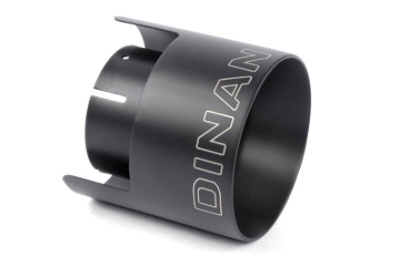 Picture of Dinan Double-Walled 4.5in Clamp-On Exhaust Tip - Black - 4.5in Outlet / 3in Inlet