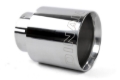 Picture of Dinan Double-Walled 4in Clamp-On Exhaust Tip - Polished - 4in Outlet / 3in Inlet