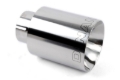Picture of Dinan Double-Walled 4in Clamp-On Exhaust Tip - Polished - 4in Outlet / 2.5in Inlet