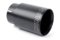 Picture of Dinan Double-Walled 4in Clamp-On Exhaust Tip - Black - 4in Outlet / 3.25in Inlet