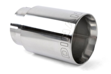 Picture of Dinan Double-Walled 4in Clamp-On Exhaust Tip - Polished - 4in Outlet / 3.25in Inlet