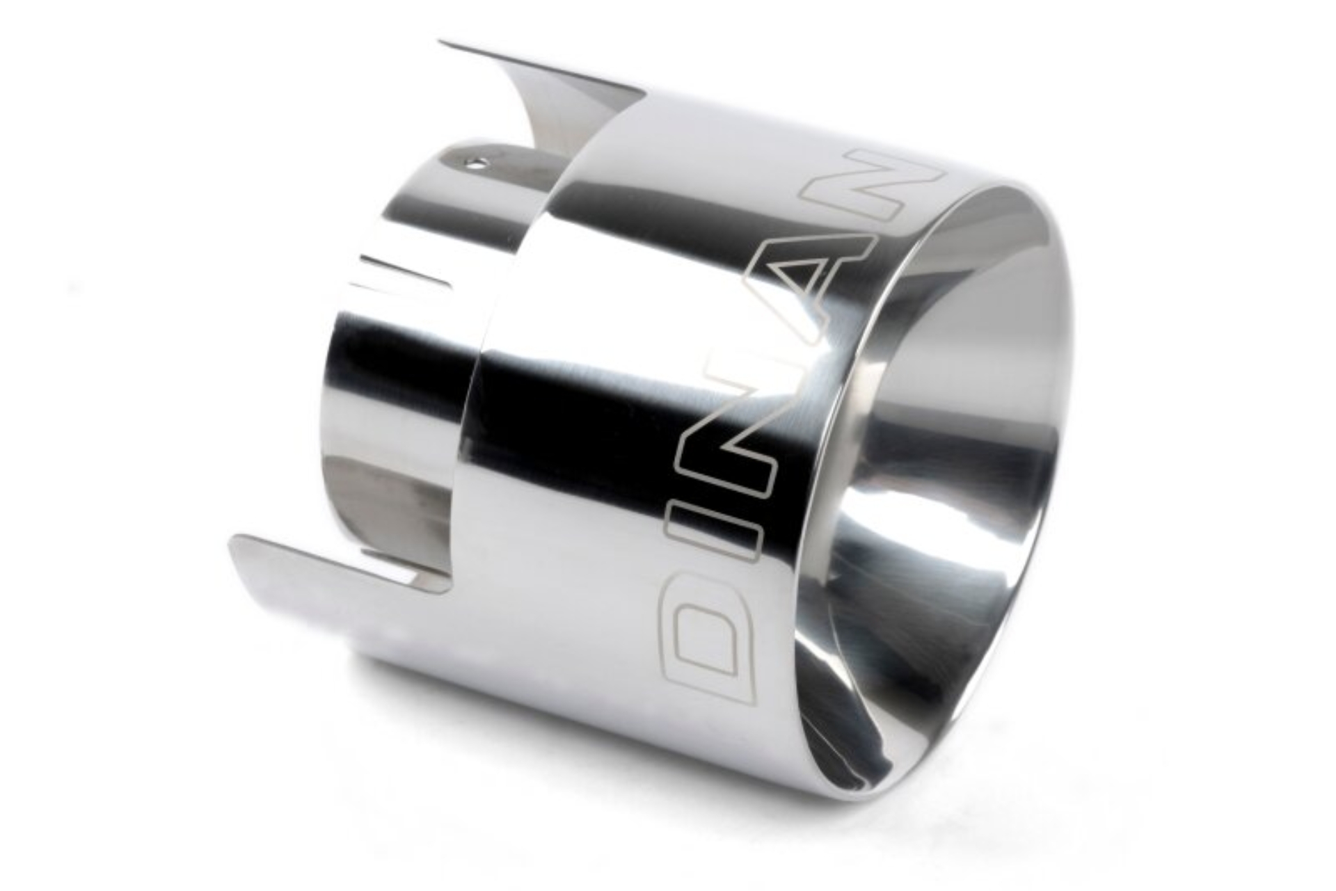 Picture of Dinan Double-Walled 4.5in Clamp-On Exhaust Tip - Polished - 4.5in Outlet / 3in Inlet