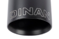 Picture of Dinan Double-Walled 4in Clamp-On Exhaust Tip - Black - 4in Outlet / 3.25in Inlet