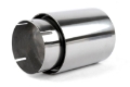Picture of Dinan Double-Walled 4in Clamp-On Exhaust Tip - Polished - 4in Outlet / 3.25in Inlet