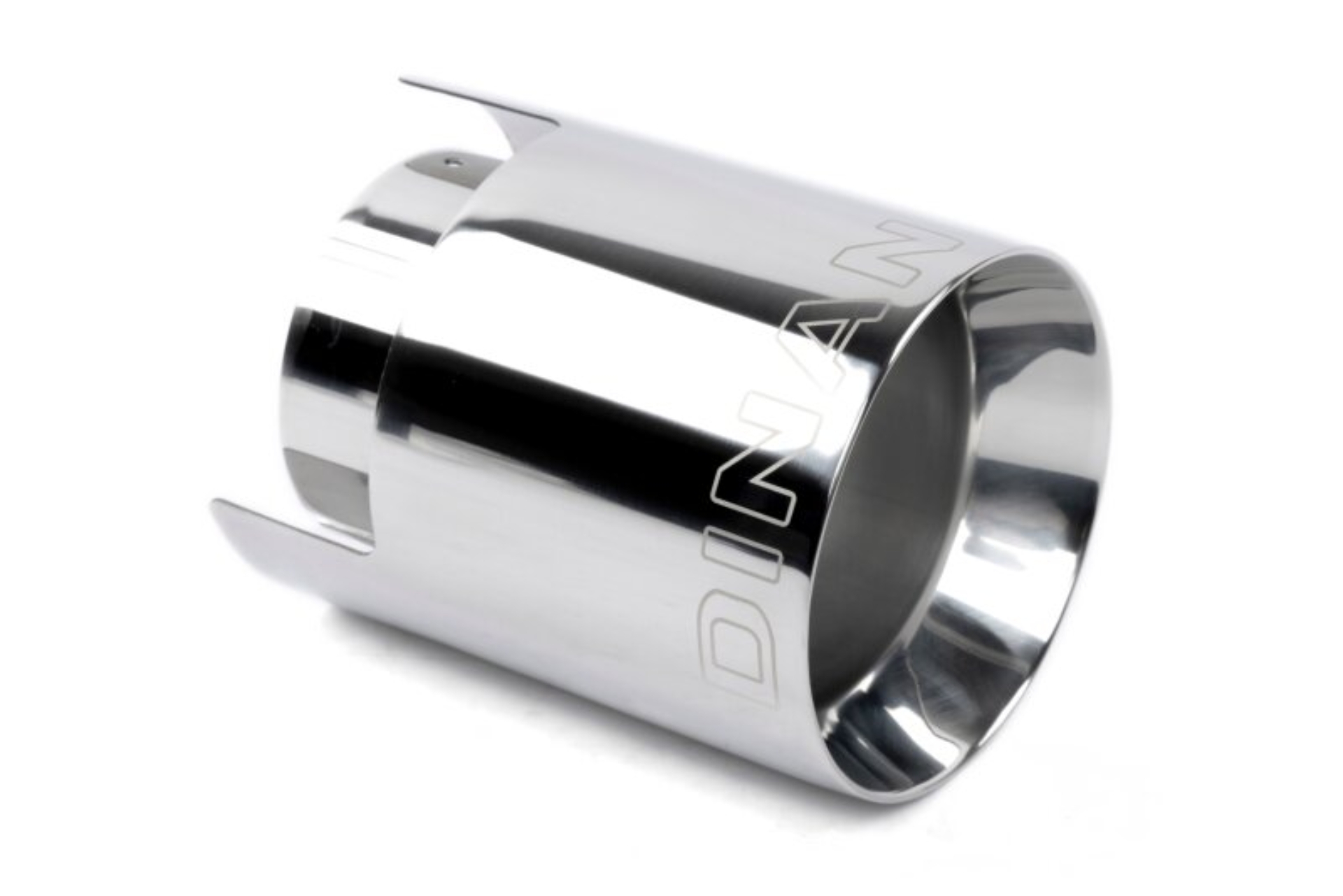 Picture of Dinan Double-Walled 4.5in Clamp-On Exhaust Tip - Polished - 4.5in Outlet / 3.25in Inlet