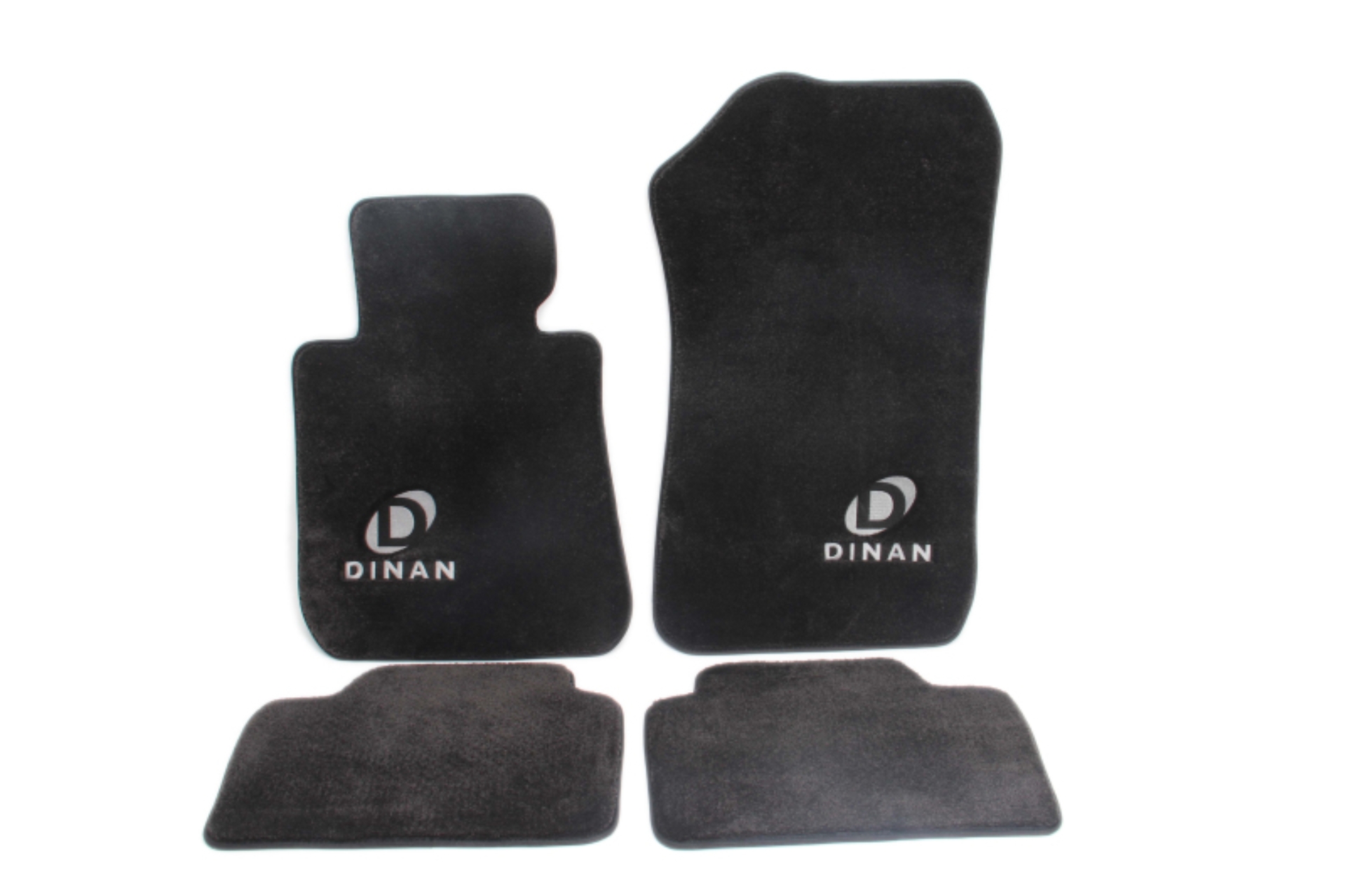 Picture of Dinan 13-19 BMW 640i Gran Coupe F06 Signature Floor Mats Black w/ Silver Logo - Set of 4