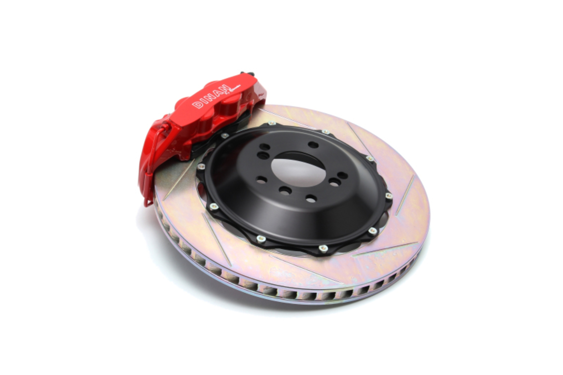 Picture of Dinan 08-13 BMW 1M/M3 (E82/E90/E92/E93) Red Caliper/Slotted Brake Set - Front
