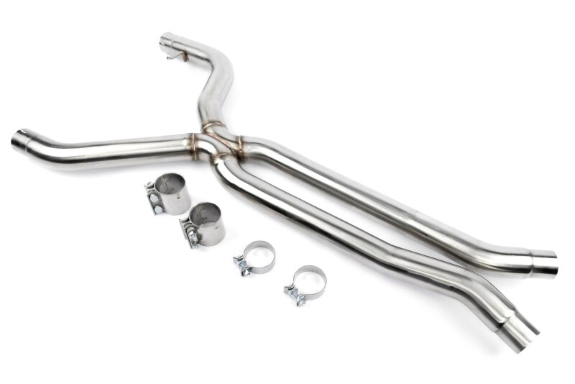 Picture of Dinan 21-27 BMW M3/M4 (G80/G82/G83) High Flow Middle Exhaust - 3in - Stainless Steel