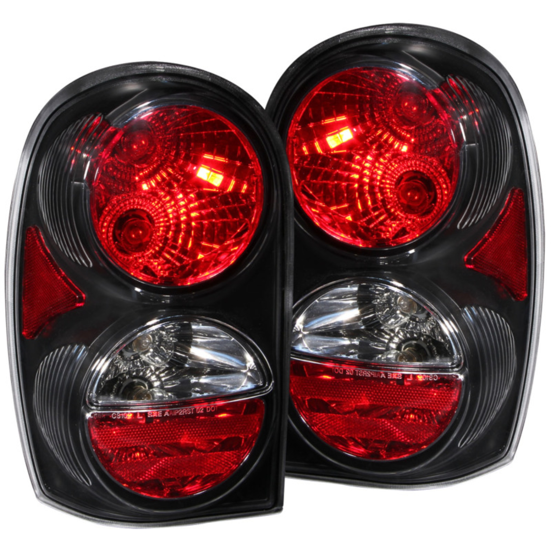 Picture of ANZO 2002-2007 Jeep Liberty Taillights Black