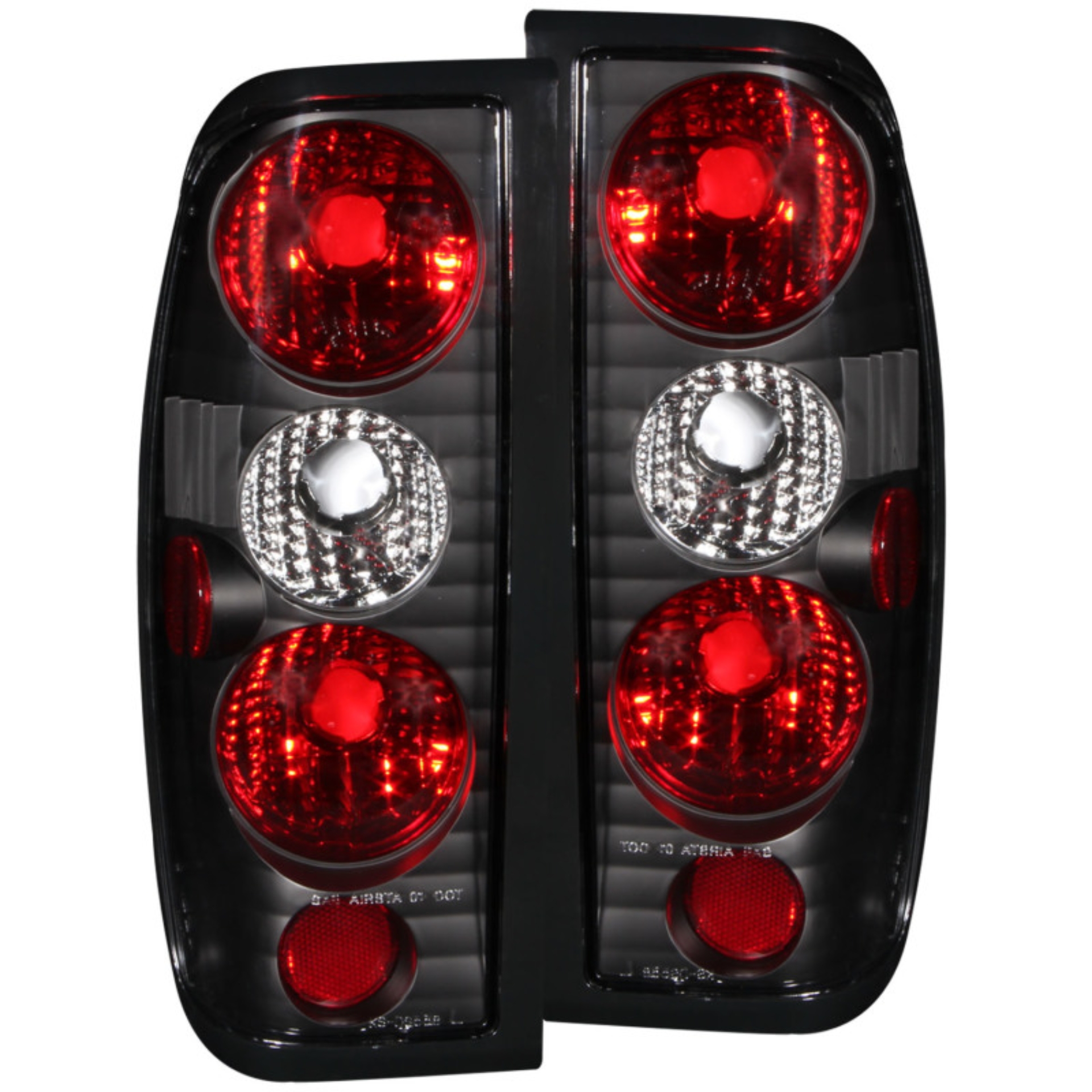Picture of ANZO 1998-2004 Nissan Frontier Taillights Black