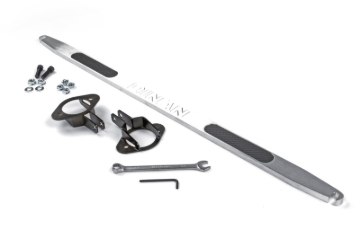 Picture of Dinan 92-99 BMW 323i/325i/328i/M3 (E36) Brushed Aluminum w/Carbon Inlays Shock Tower Brace - Rear