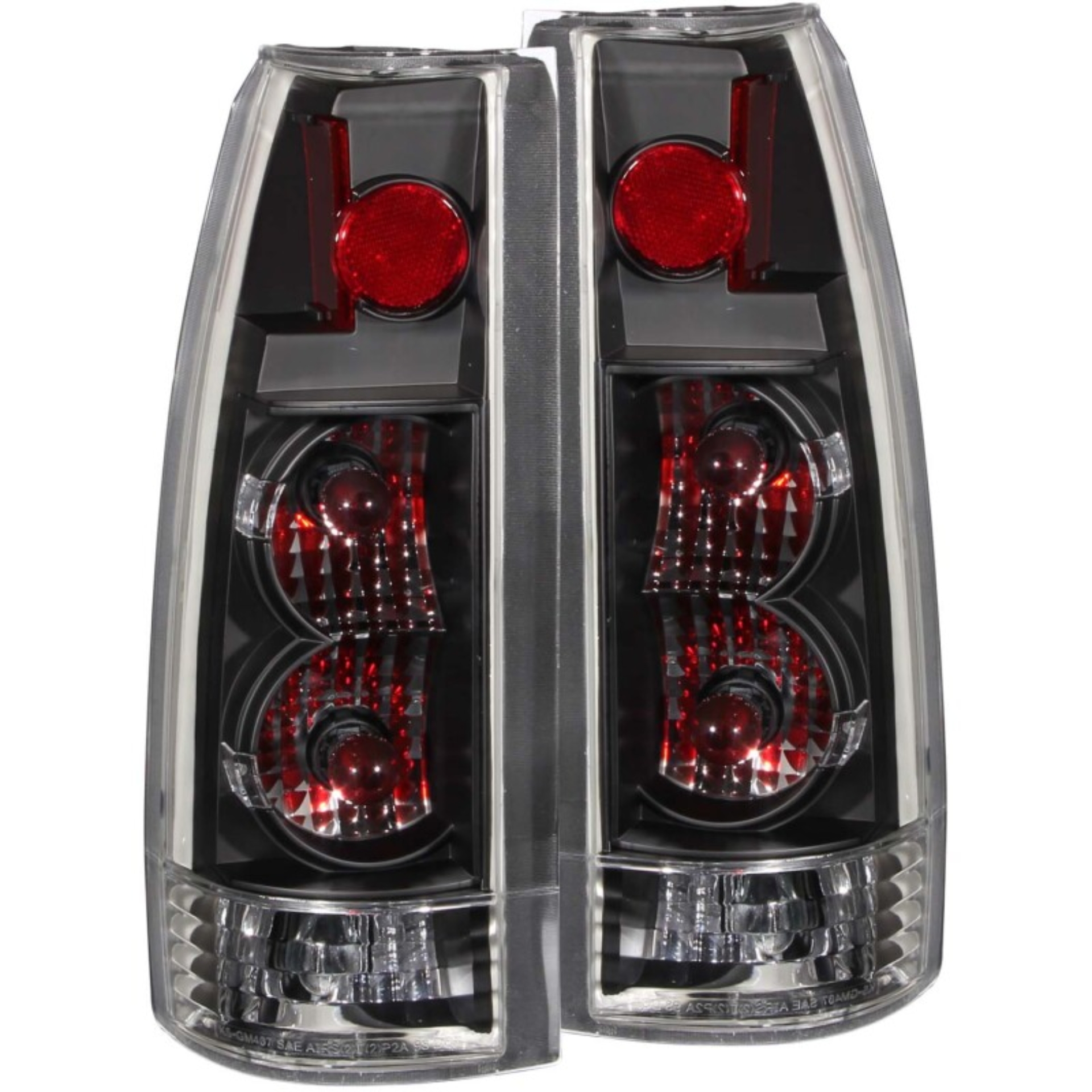 Picture of ANZO 1999-2000 Cadillac Escalade Taillights Black - New Gen