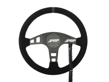 Picture of PRP Heated Flat Suede Steering Wheel - Black