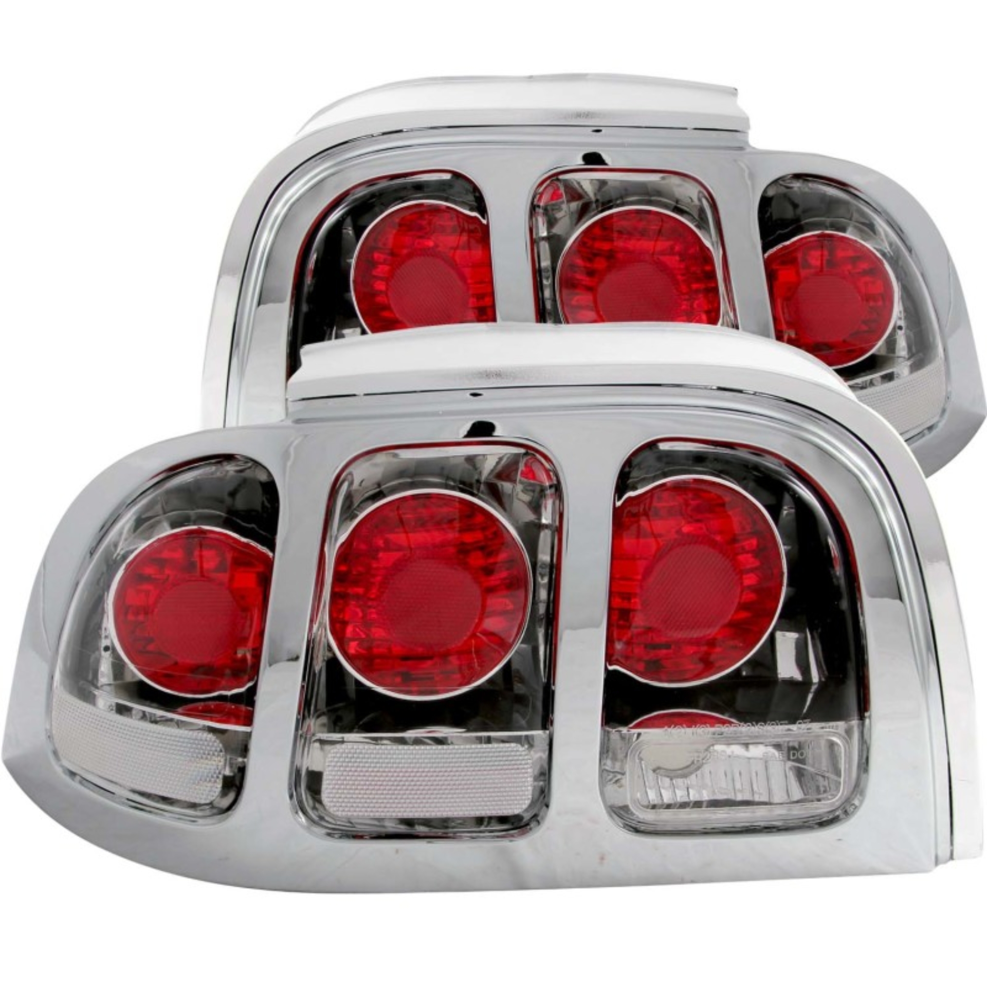 Picture of ANZO 1994-1998 Ford Mustang Taillights Chrome
