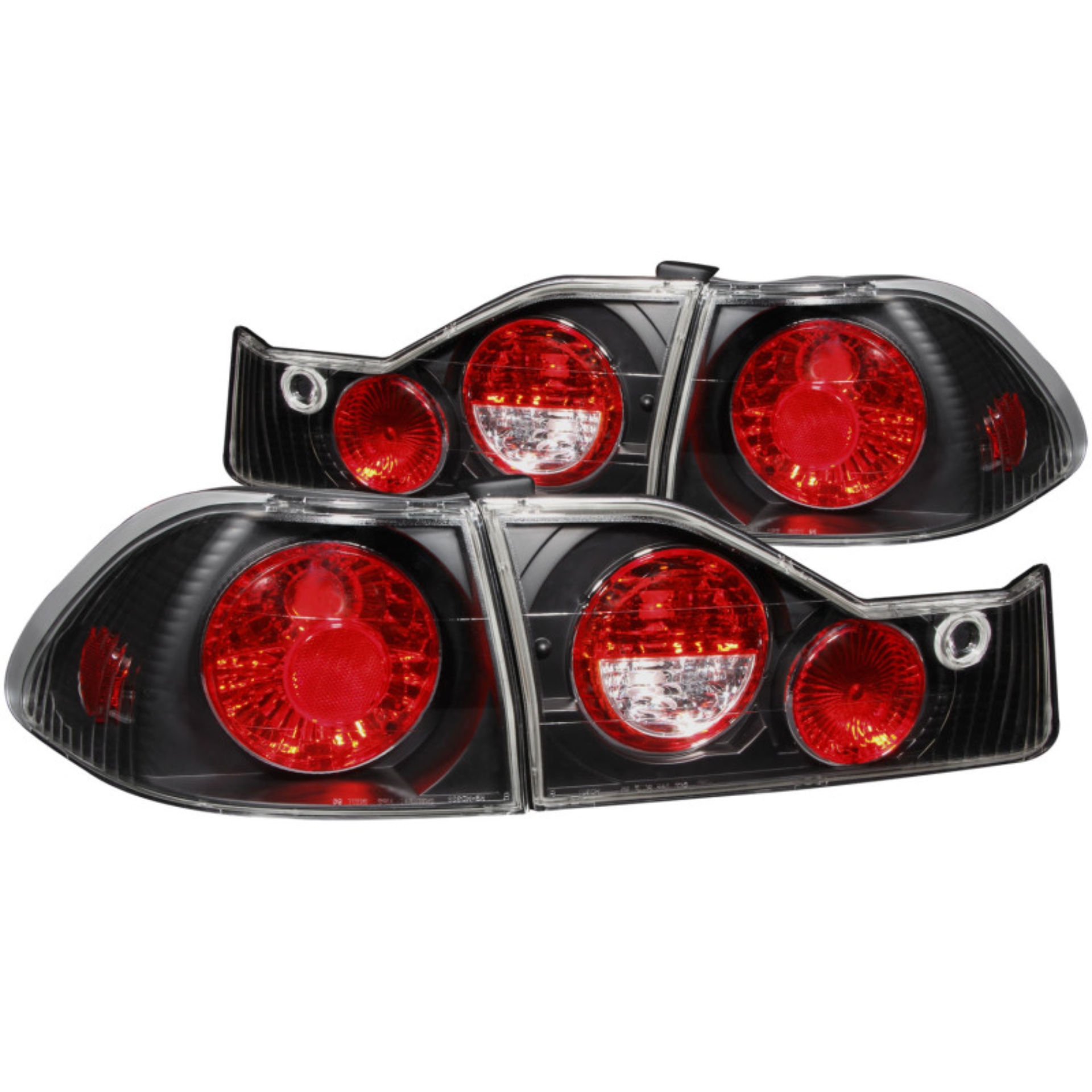 Picture of ANZO 1998-2000 Honda Accord Taillights Black
