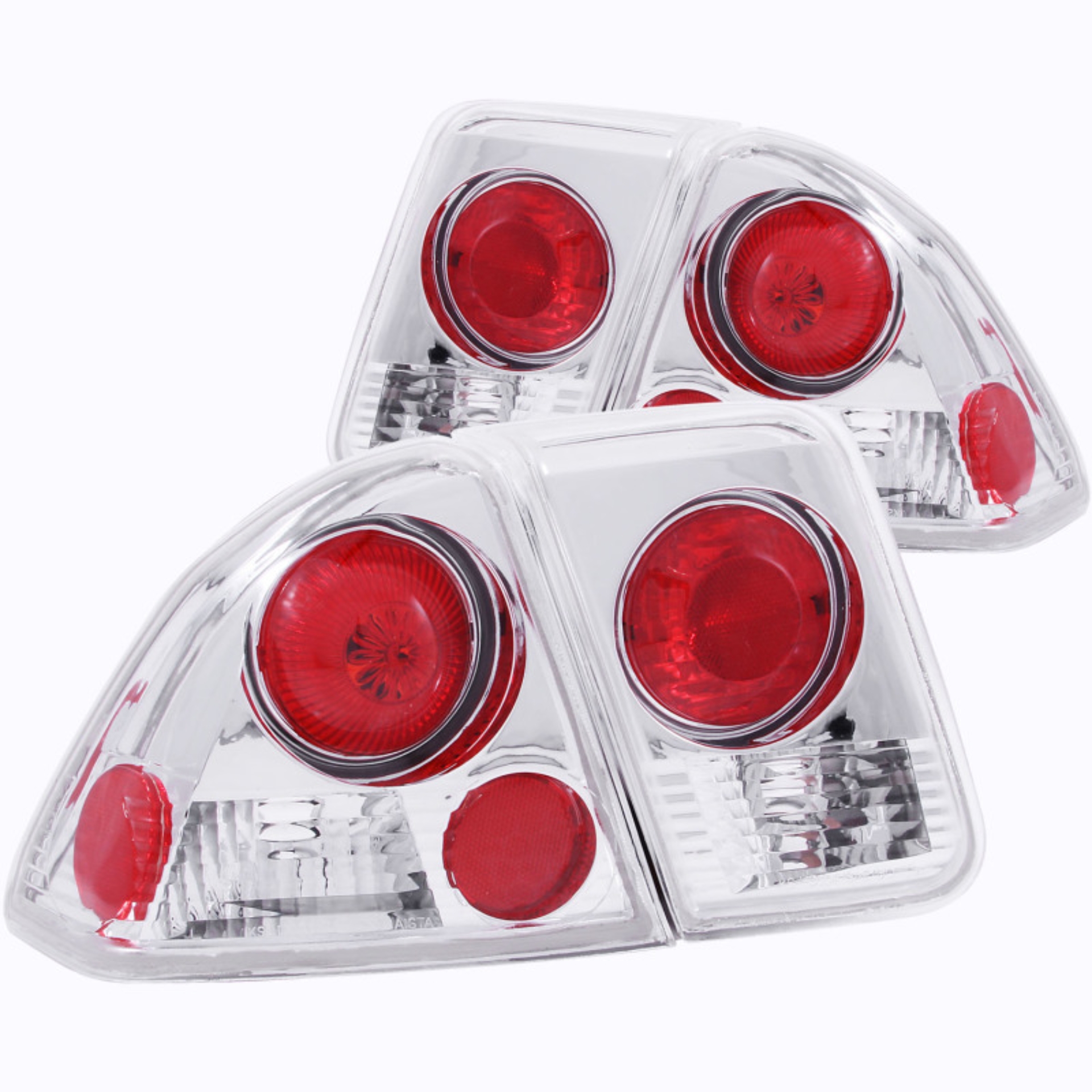 Picture of ANZO 2001-2004 Honda Civic Taillights Chrome