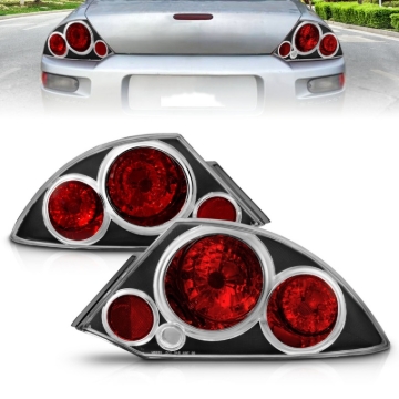 Picture of ANZO 2000-2005 Mitsubishi Eclipse Taillights Black