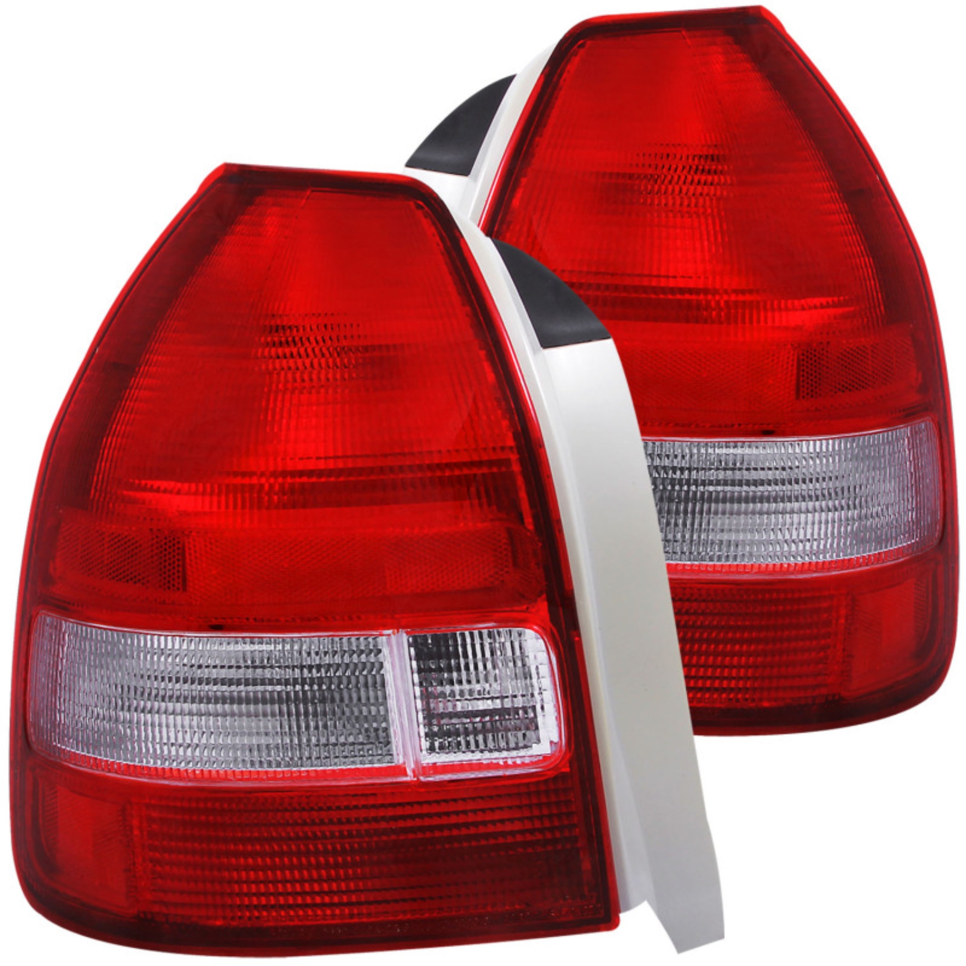 Picture of ANZO 1996-2000 Honda Civic Taillights Red/Clear
