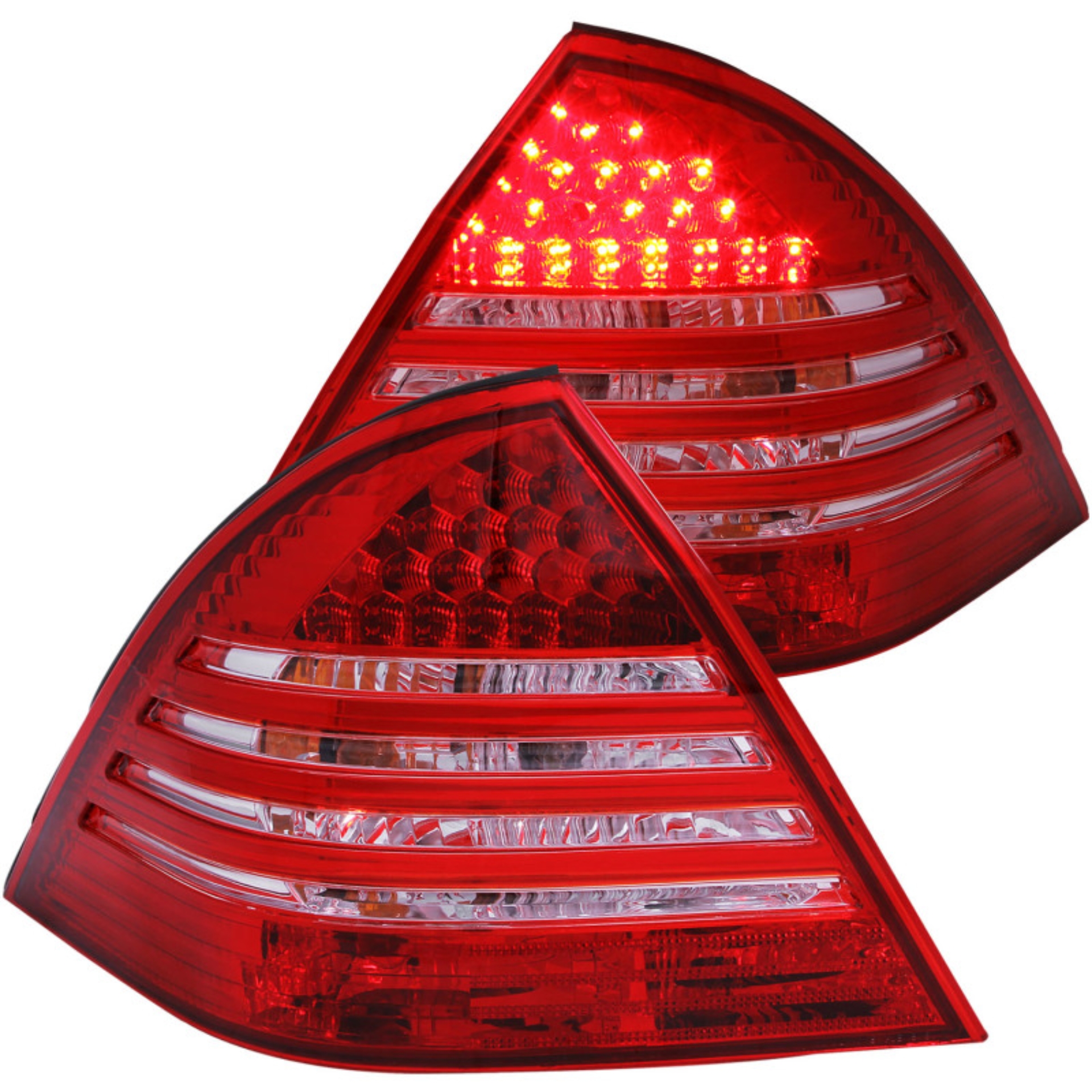 Picture of ANZO 2001-2004 Mercedes Benz C Class W203 Taillights Red/Smoke