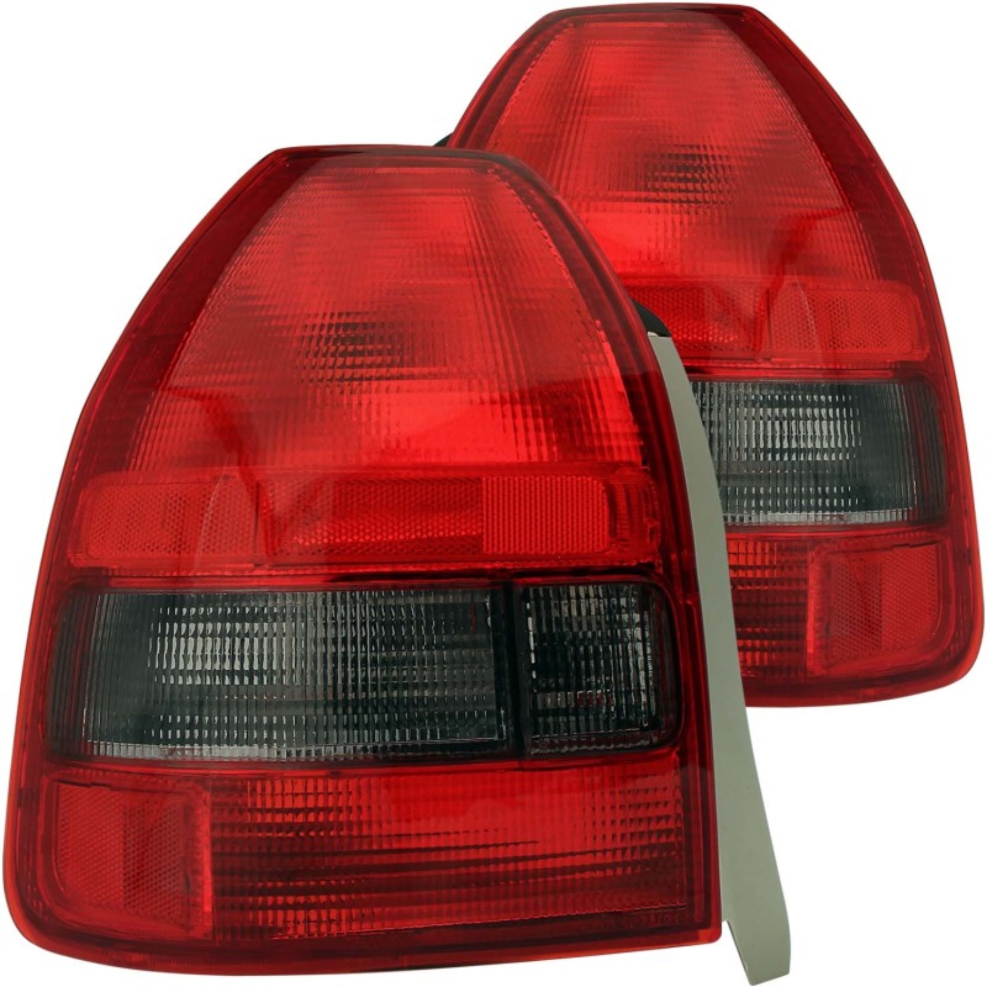 Picture of ANZO 1996-2000 Honda Civic Taillights Red/Smoke