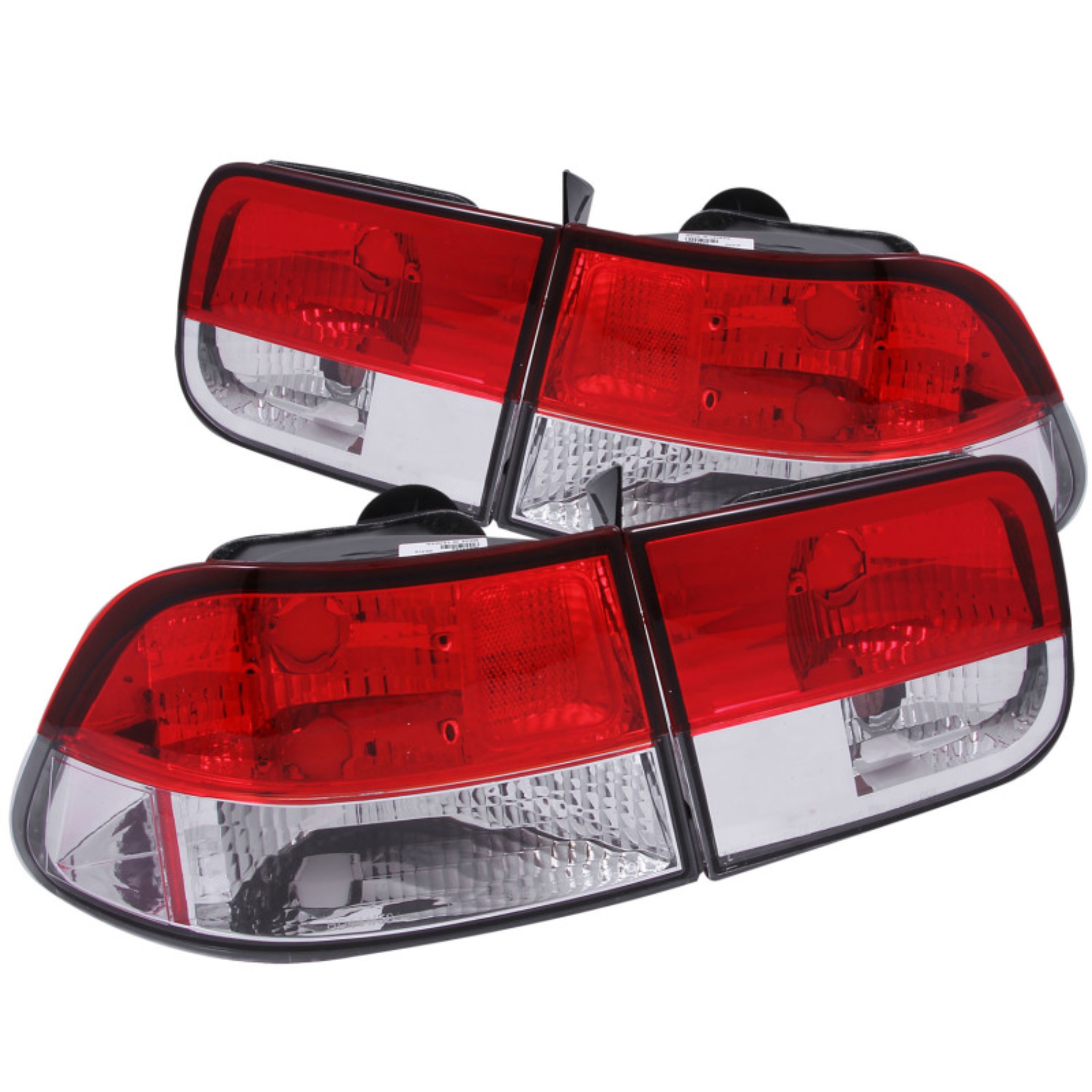 Picture of ANZO 1996-2000 Honda Civic Taillights Red/Clear