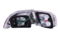 Picture of ANZO 1992-1995 Honda Civic Taillights Red/Clear