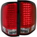 Picture of ANZO 2007-2013 Chevrolet Silverado 1500 LED Taillights Red/Clear