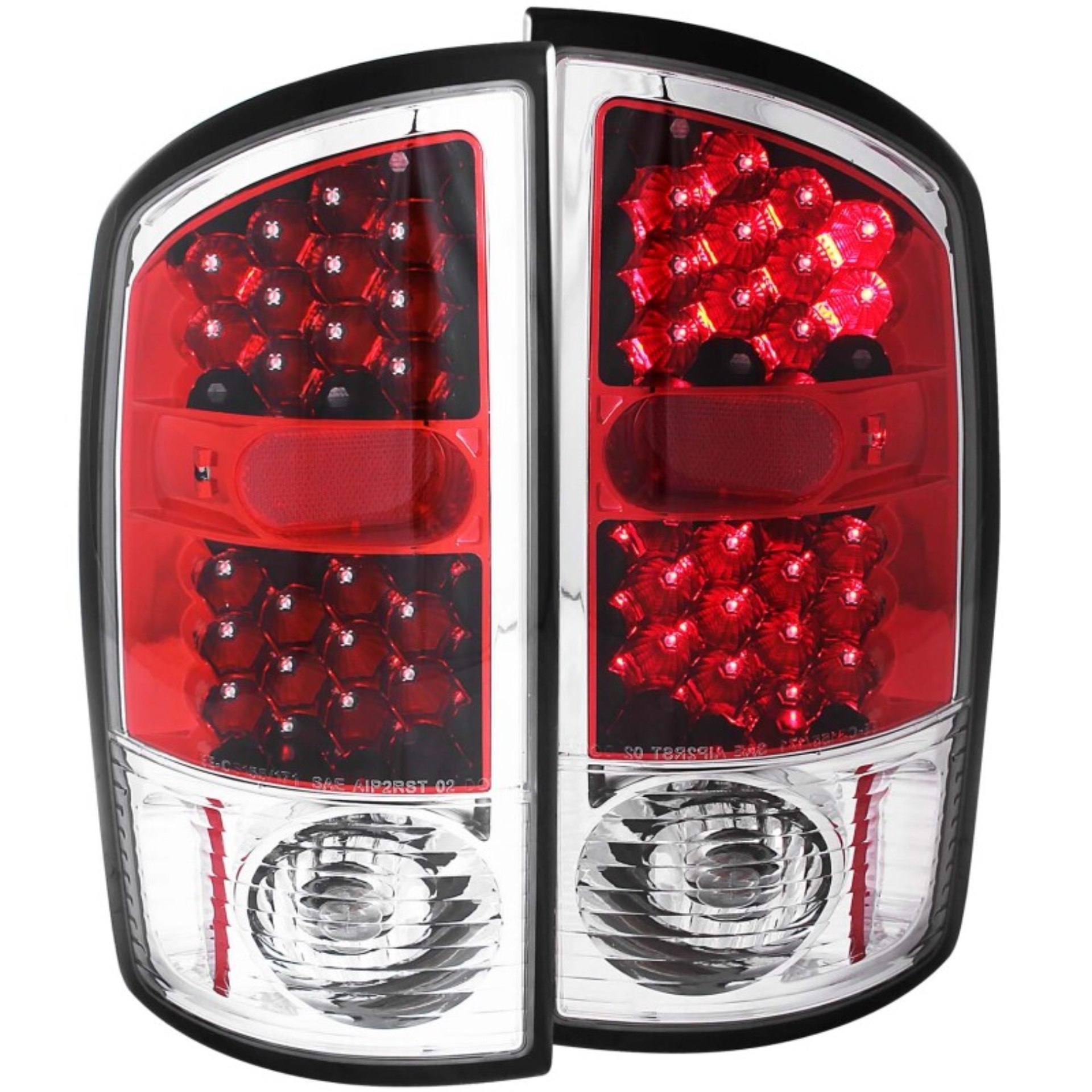 Picture of ANZO 2002-2005 Dodge Ram 1500 LED Taillights Red/Clear