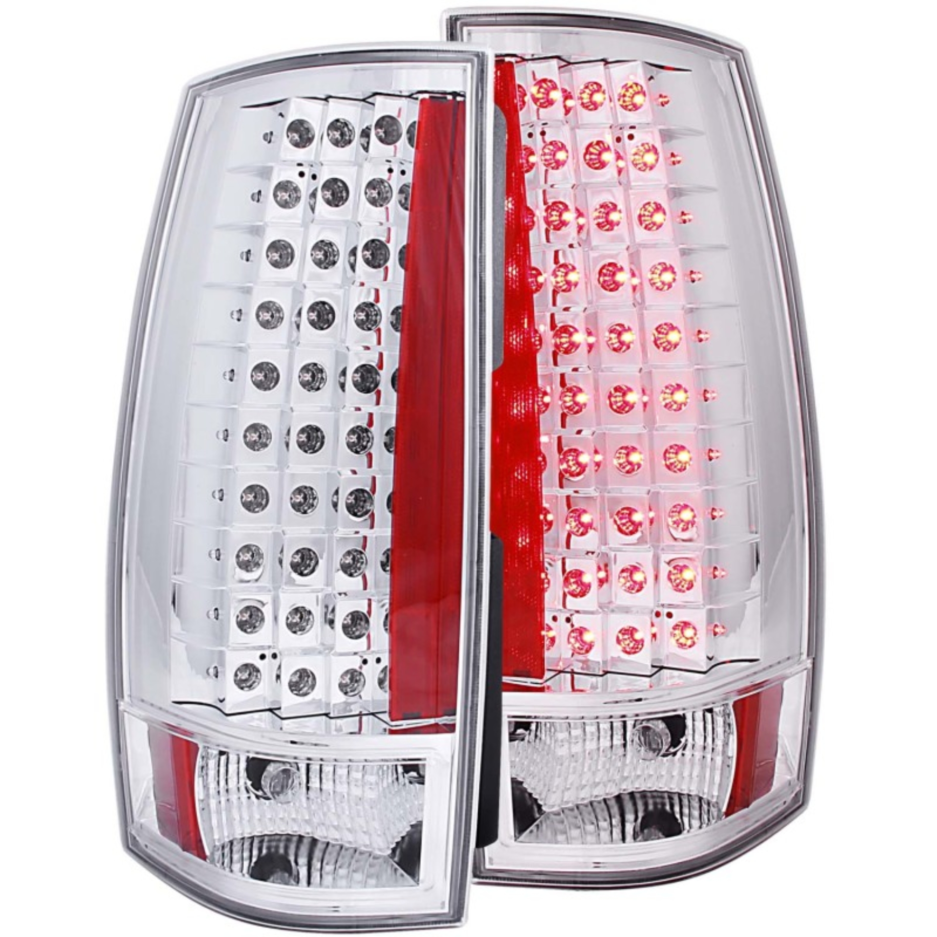 Picture of ANZO 2007-2014 Chevrolet Suburban LED Taillights Red/Clear G4